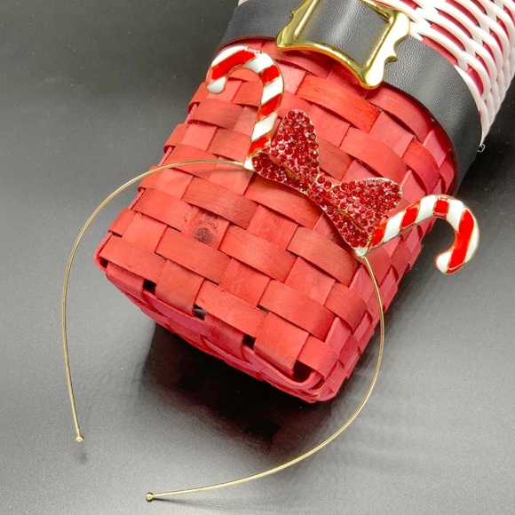 CANDY CANE HOLIDAY HEADBAND TIARA - Picture 2 of 2